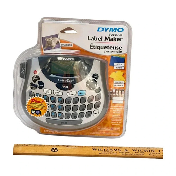 Dymo Personal Label Maker Letratag LT-100T includes label cassette New - Picture 5 of 8